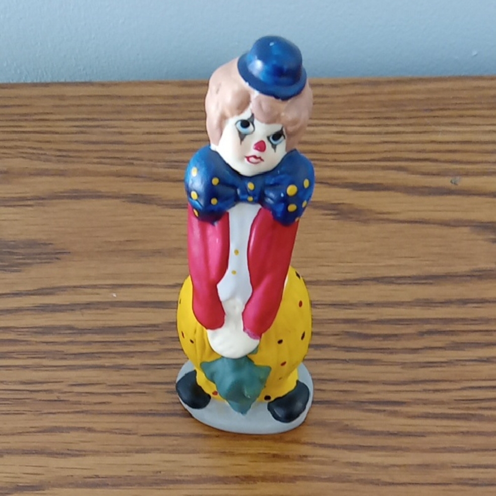 Colorful Ceramic Clown Figurine